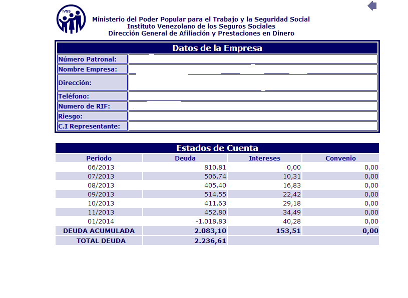 这图片是seguro social 首页的ESTADO DE CUENTA...