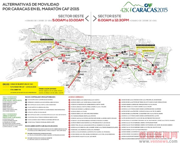  El domingo 26 de abril Caracas vive la 4ª edición de su Maratón CAF